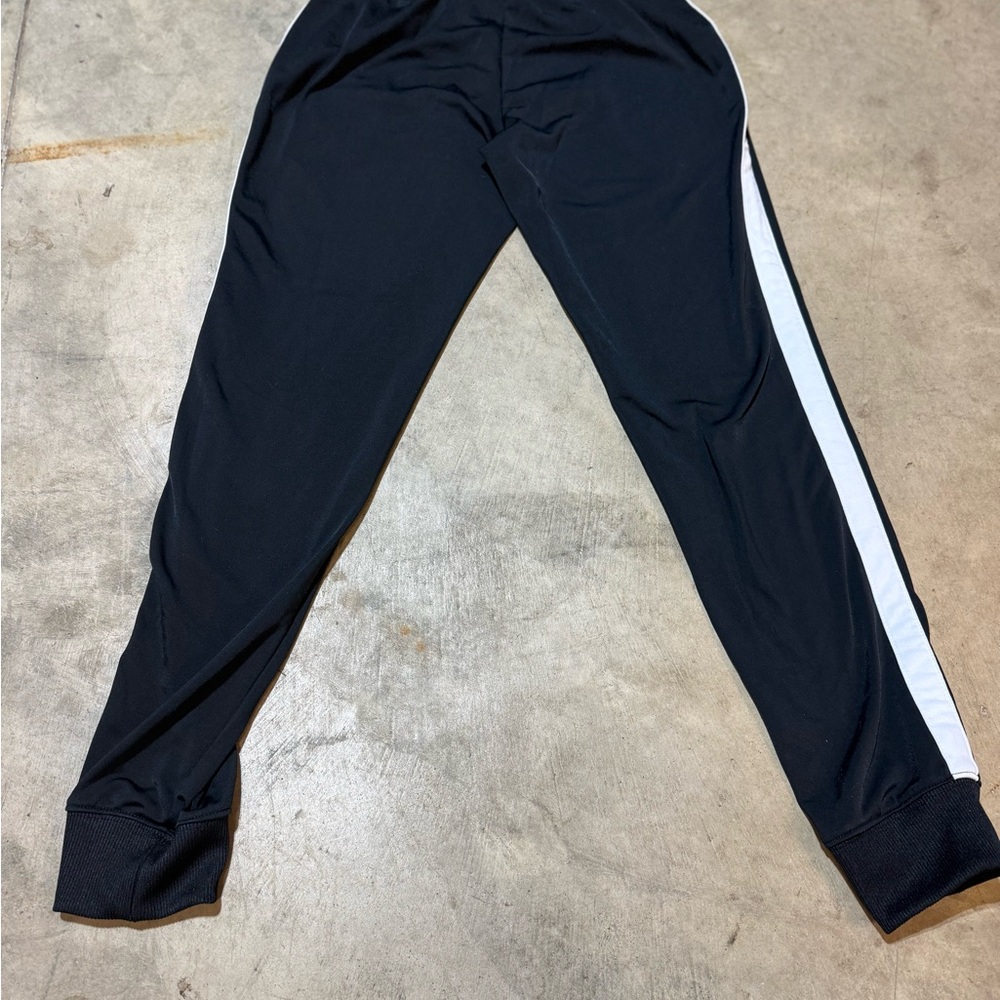 Nike Black Joggers with White Side Stripe